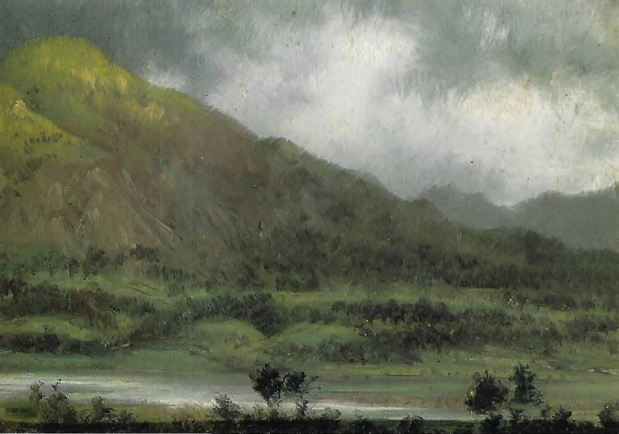 119-Giovanni Renica-Temporale sul fiume e una collina - Ateneo di Scienze Lettre ed Arti, Brescia